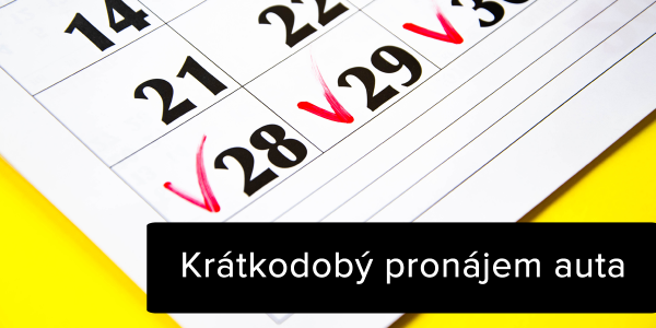 Krátkodobý pronájem auta