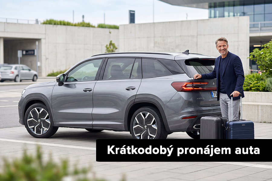 Krátkodobý pronájem auta Auto z autopůjčovny Taggart připravené ke krátkodobému pronájmu